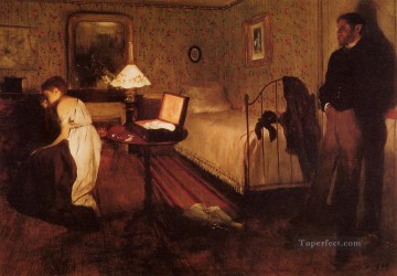 Interior también conocido como The Rape Impresionismo bailarín de ballet Edgar Degas Pinturas al óleo